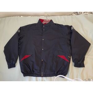 Proquip Mens Jacket Sz XL BlackFull Zip Windbreaker Golf Rain Coat Pockets Lined